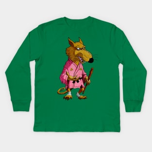 Chibi Splinter Kids Long Sleeve T-Shirt